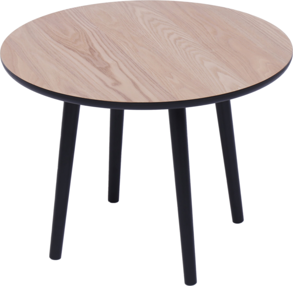Udendørs sidebord Nordlys Furniture Ginza Ø50ÃH37 cm sort fyrretræ robust FSC-certificeret